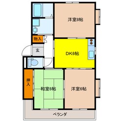 パークサイド栗矢田の物件間取画像